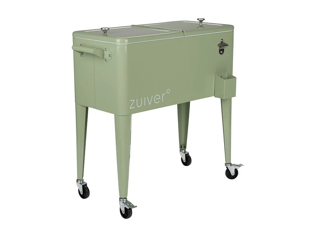 Be Cool - Glacière à roulettes métal - Vert