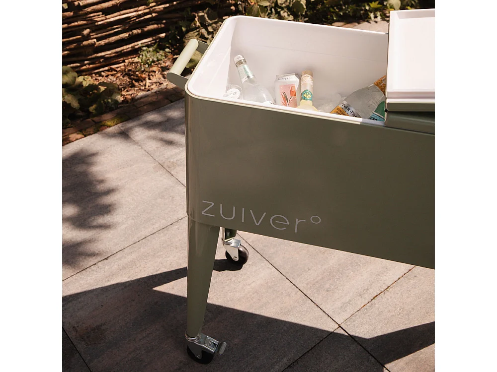 Be Cool - Glacière à roulettes métal - Vert