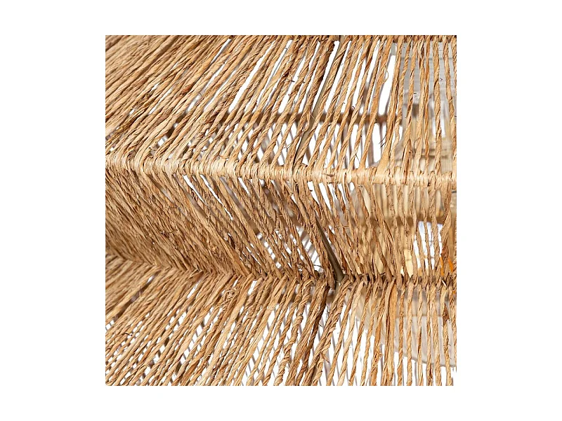 Akkordeon-Stil Hängeleuchte aus natürlichem Jute 38 x 37,5 cm