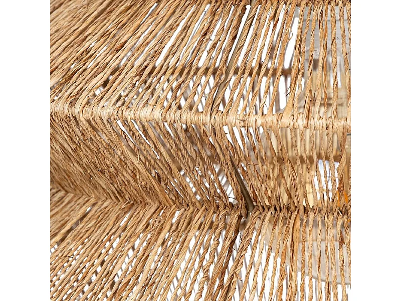 Akkordeon-Stil Hängeleuchte aus natürlichem Jute 38 x 37,5 cm