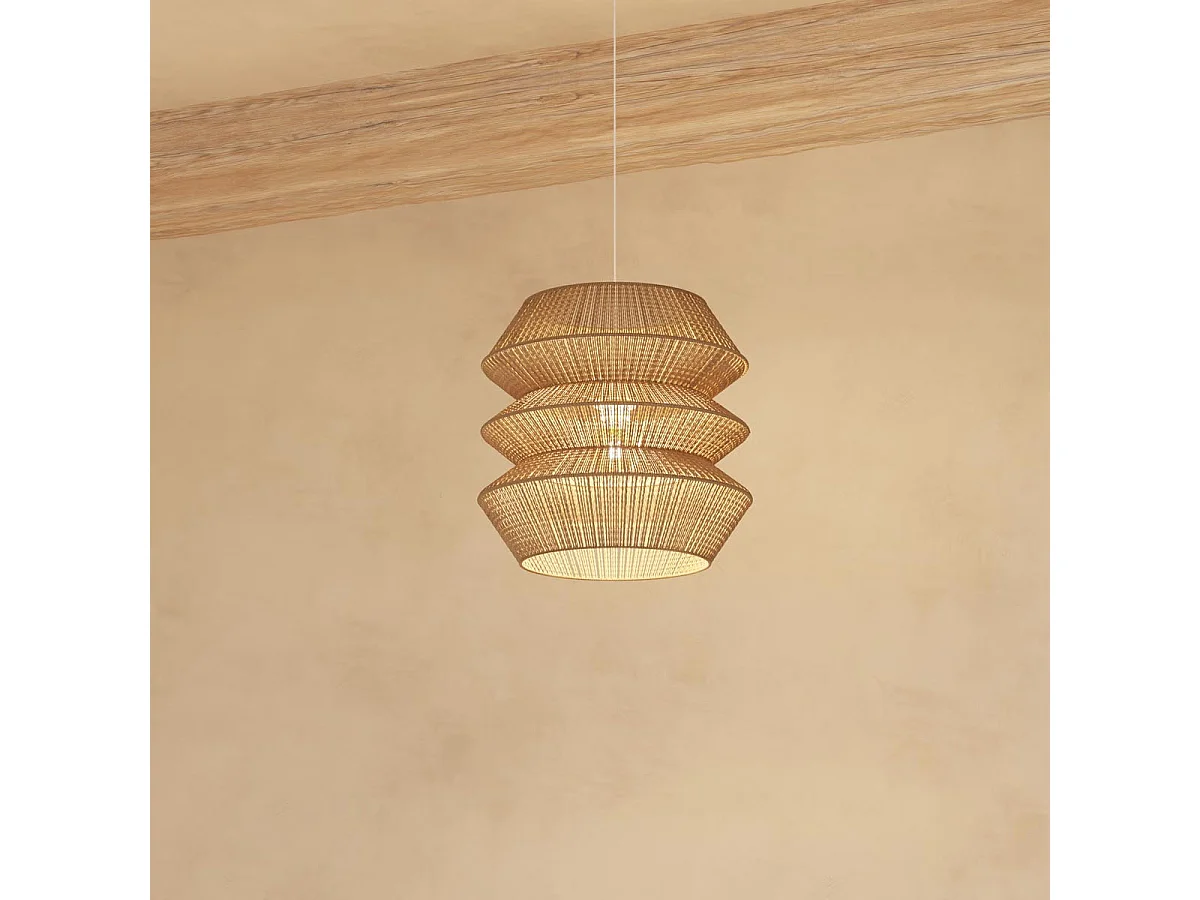 Lampe Suspension en Jute "Liaz" 38cm Naturel