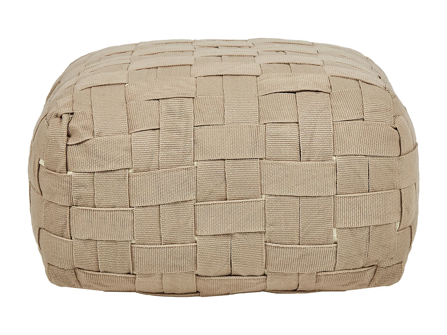Pouf BODLA Beige 50 cm 50 cm 30 cm