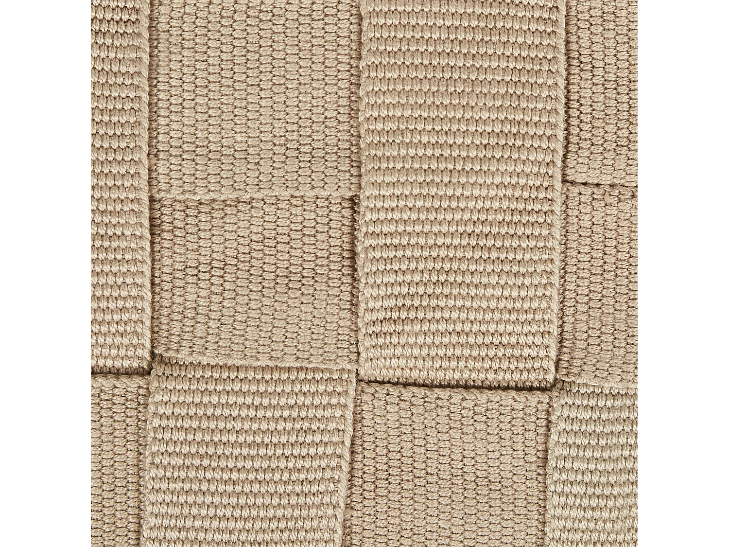 Pouf BODLA Beige 50 cm 50 cm 30 cm