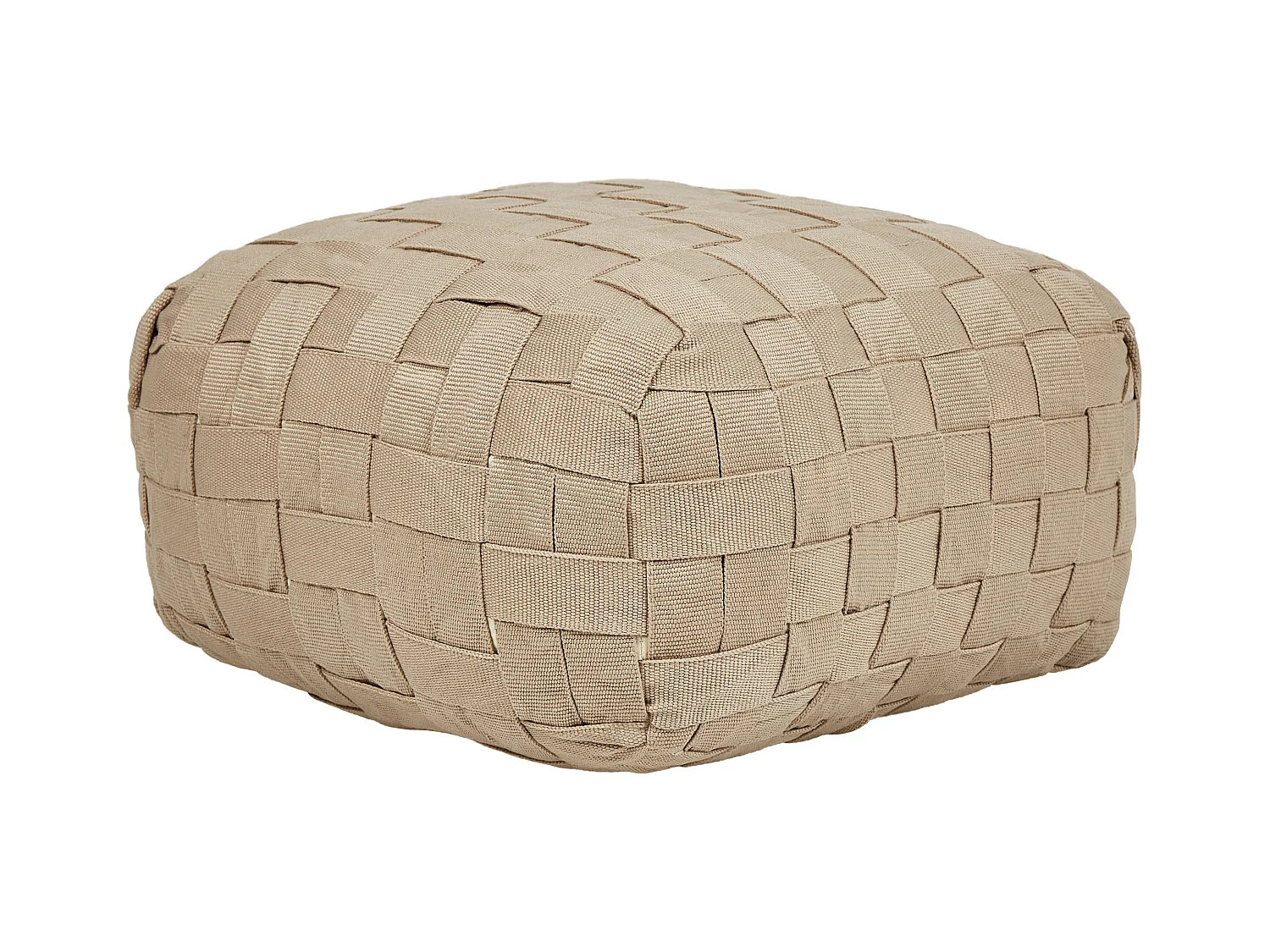 Pouf BODLA Matière synthétique Beige