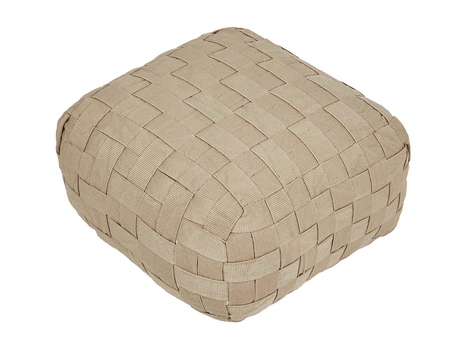 Poef BODLA Beige 50 cm 50 cm 30 cm