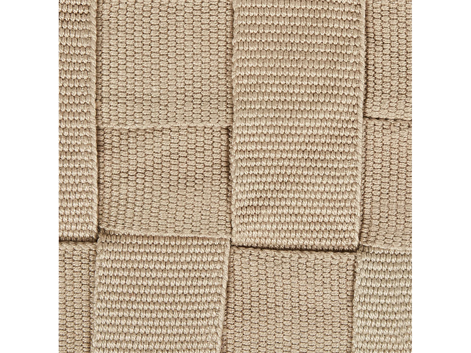 Pouf BODLA Matière synthétique Beige