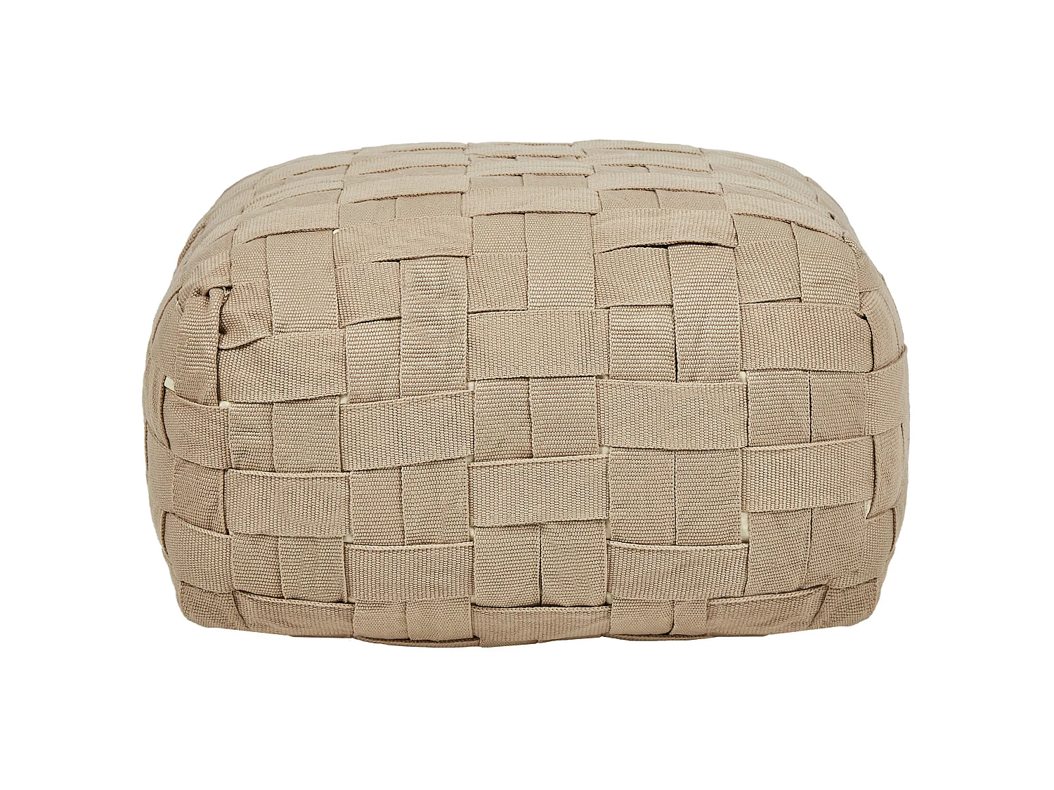 Pouf BODLA Beige 50 cm 50 cm 30 cm