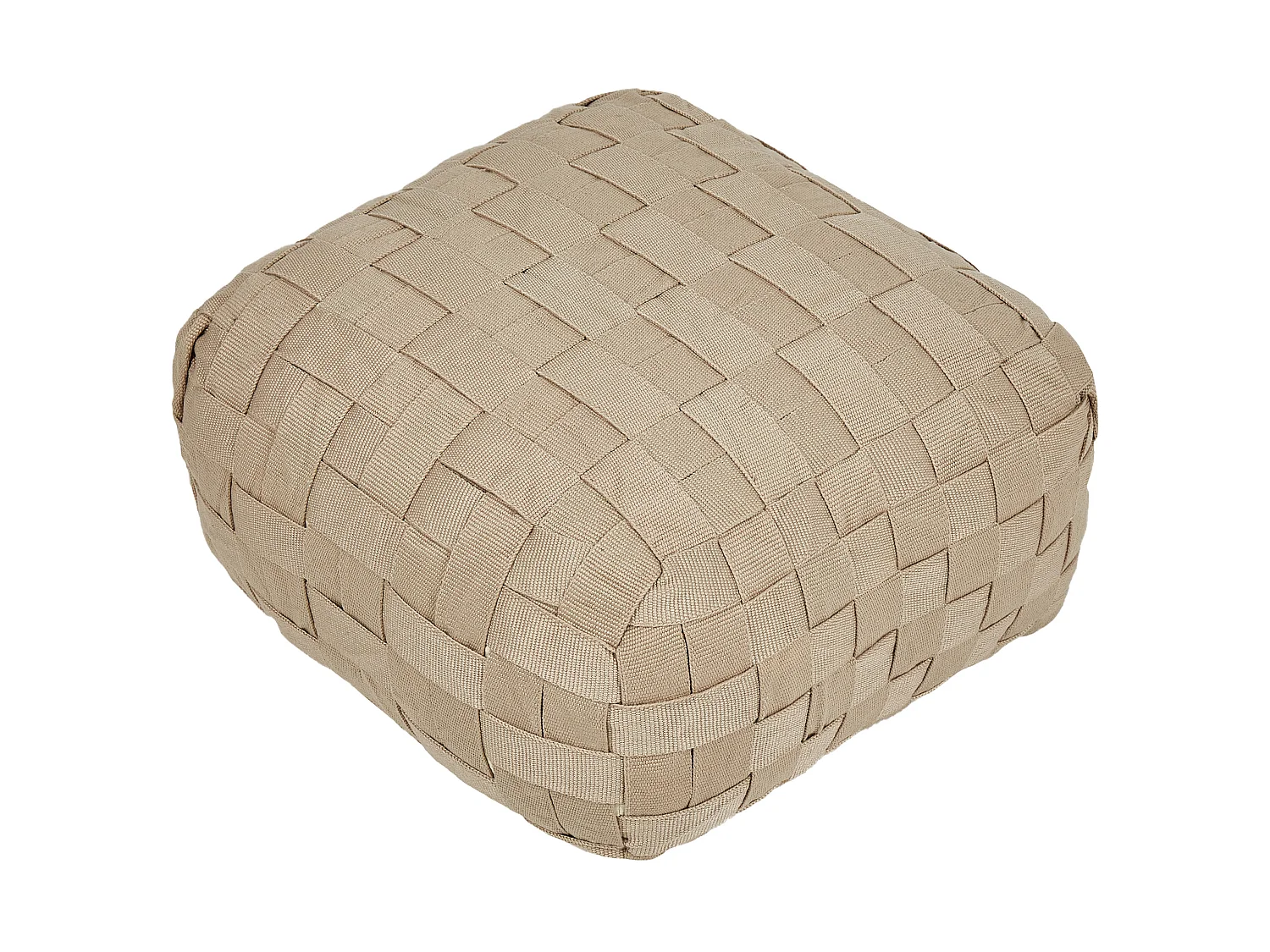 Pouf BODLA Beige 50 cm 50 cm 30 cm