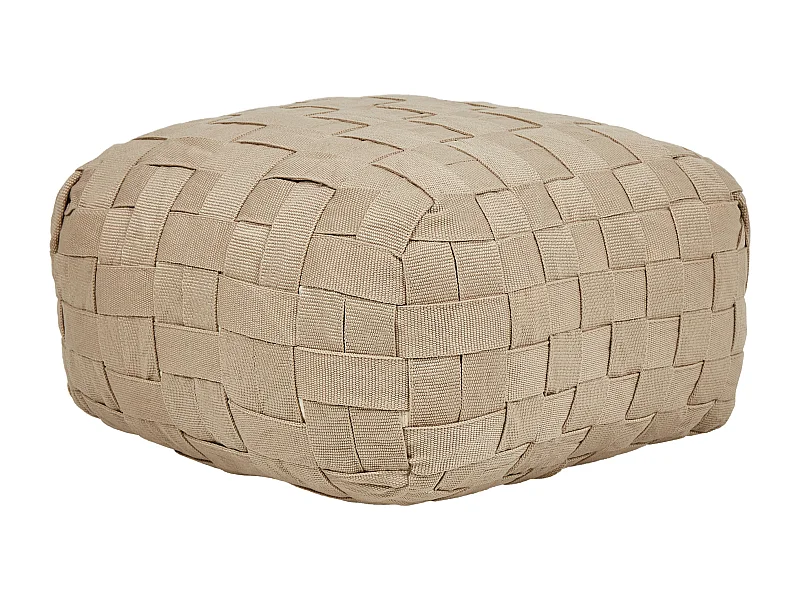 Pouf BODLA Matière synthétique Beige