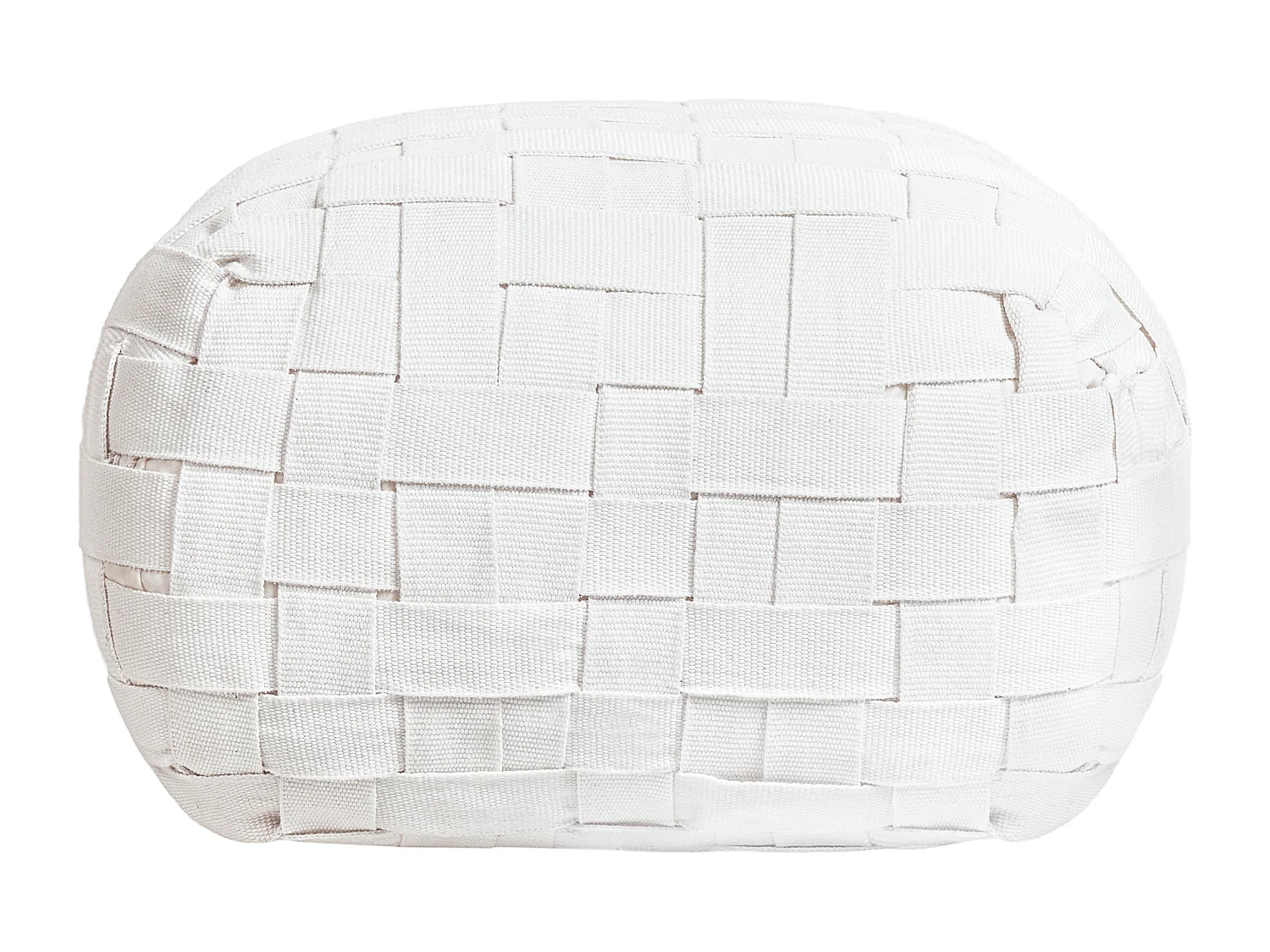 Puf BODLA Biały 50 cm 50 cm 30 cm