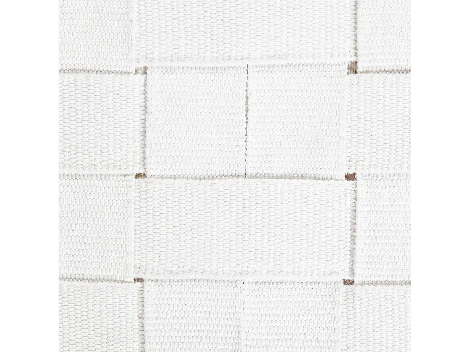 Pouf BODLA Matière synthétique Blanc