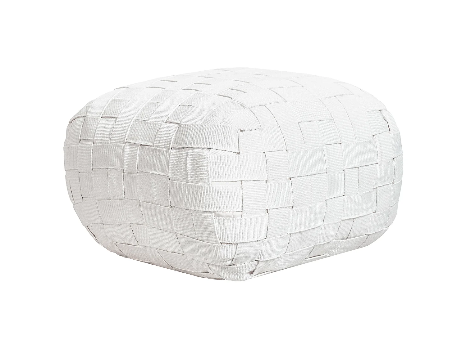 Pouf BODLA Weiss 50 cm 50 cm 30 cm