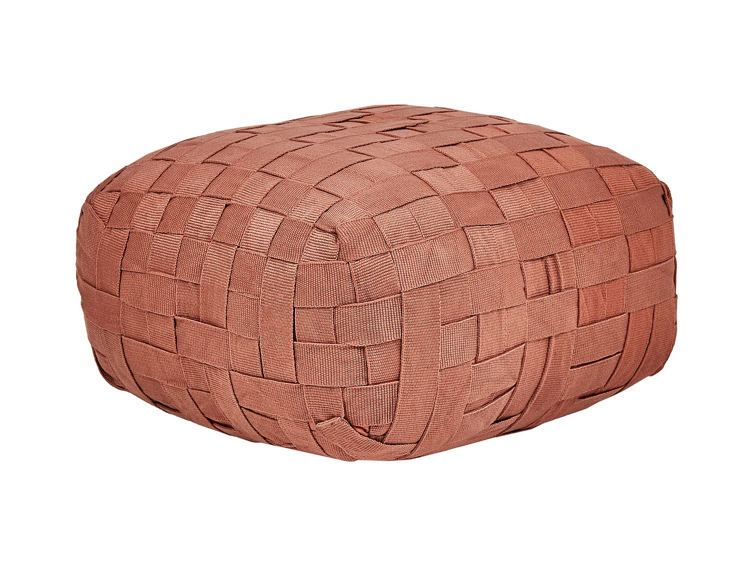 Pouf BODLA Matière synthétique Rouge clair