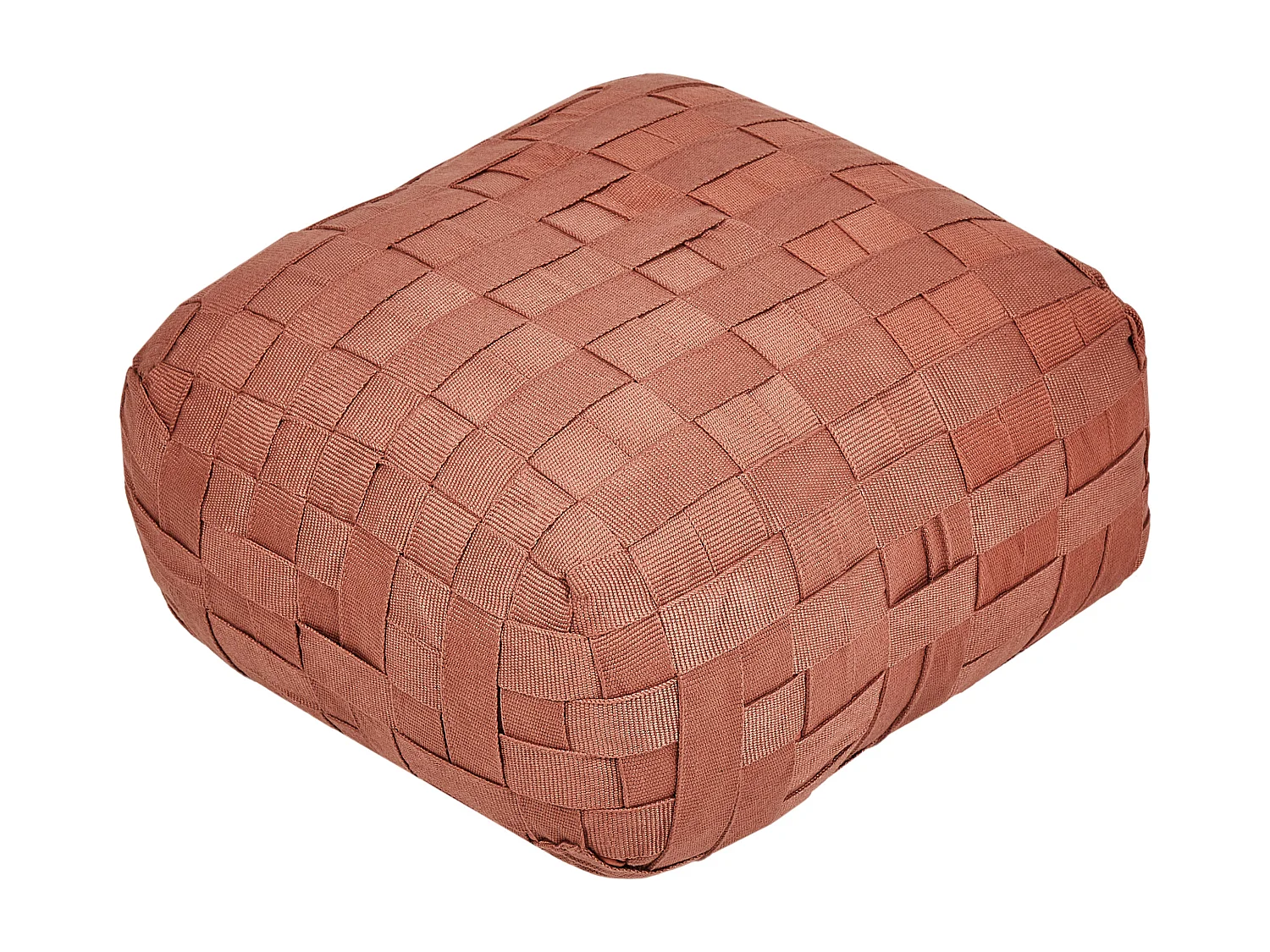 Pouf BODLA Matière synthétique Rouge clair