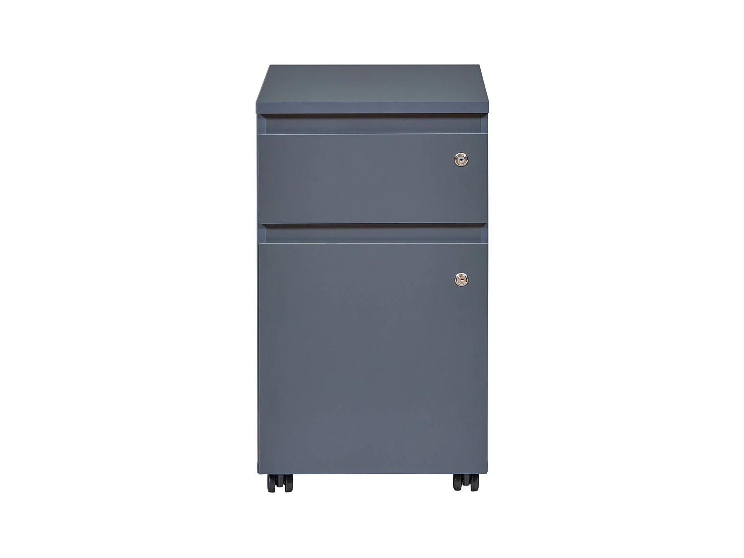 Caisson de bureau en bois  coloris gris Anthracite - longueur 44 x profondeur 51x hauteur 76 cm