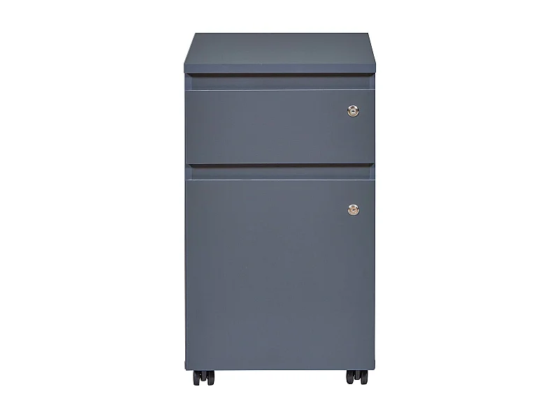 Caisson de bureau en bois  coloris gris Anthracite - longueur 44 x profondeur 51x hauteur 76 cm