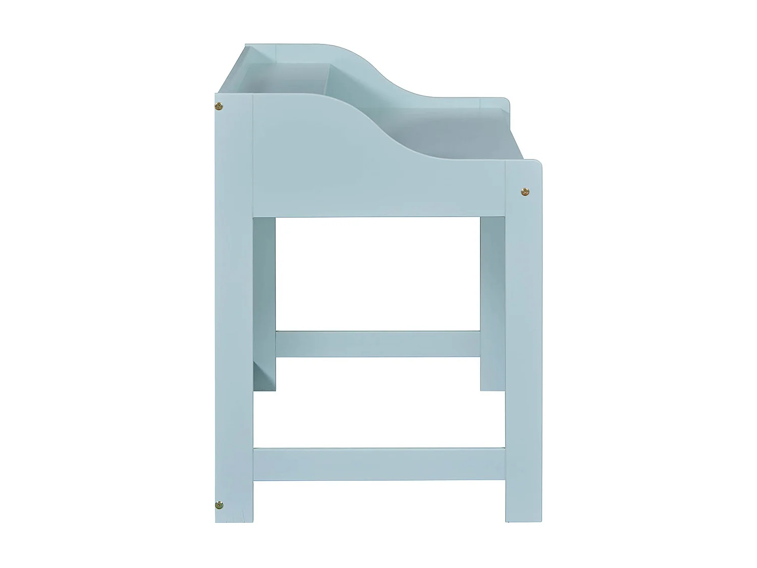 Meuble du bureau, bureau pour enfant en  pin massif  coloris vert sauge  -  longueur  110 x profondeur 68 x hauteur 90 cm