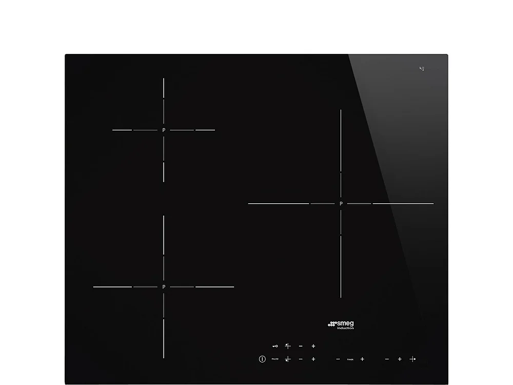 Smeg Table de cuisson induction 60cm 3 feux 7200w noir - si5632d
