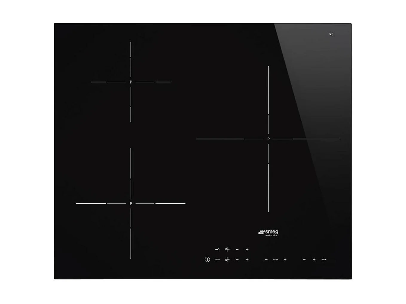 Smeg Table de cuisson induction 60cm 3 feux 7200w noir - si5632d