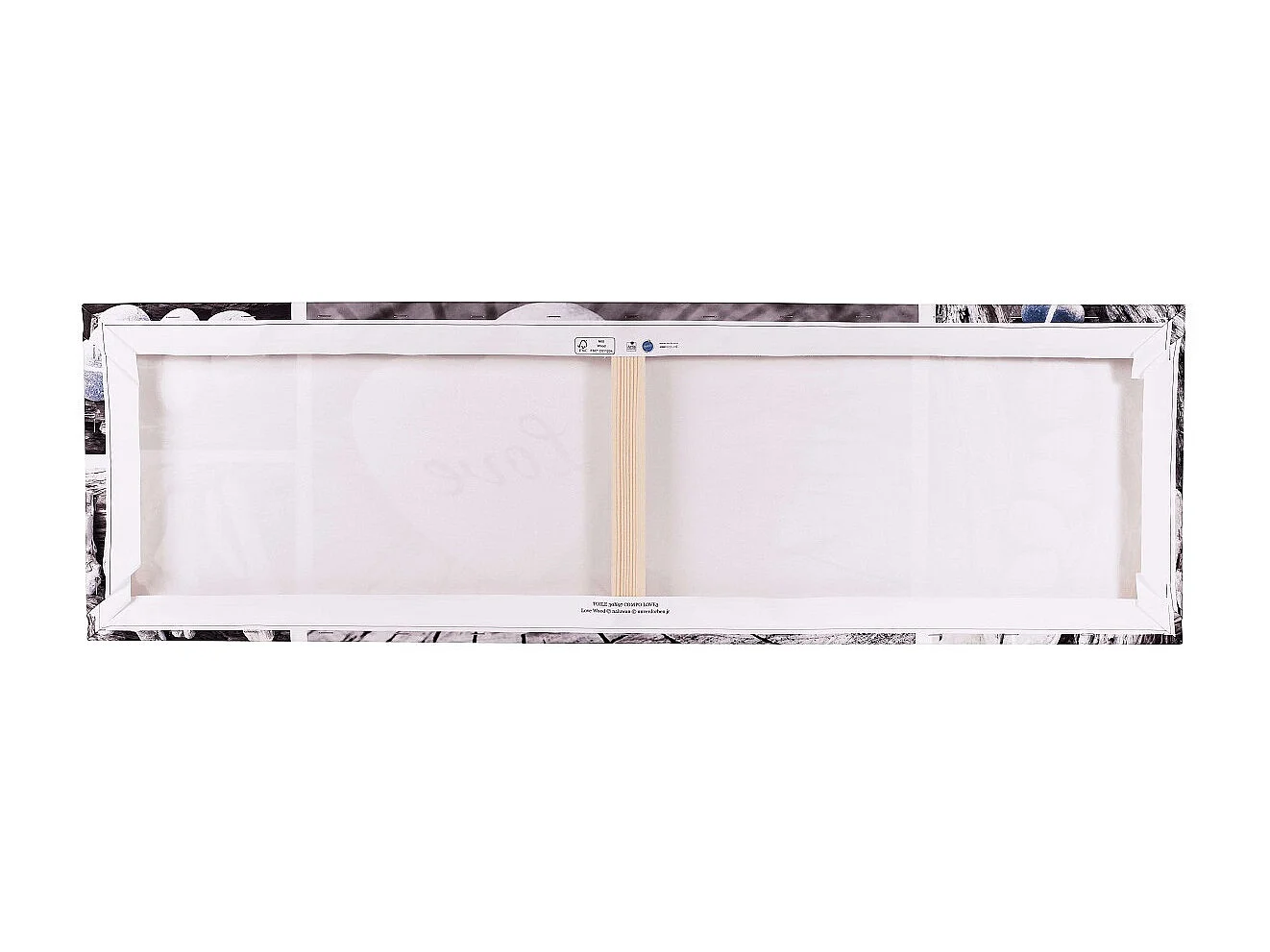 Tableau sur toile bord de la Garonne 30x97 cm