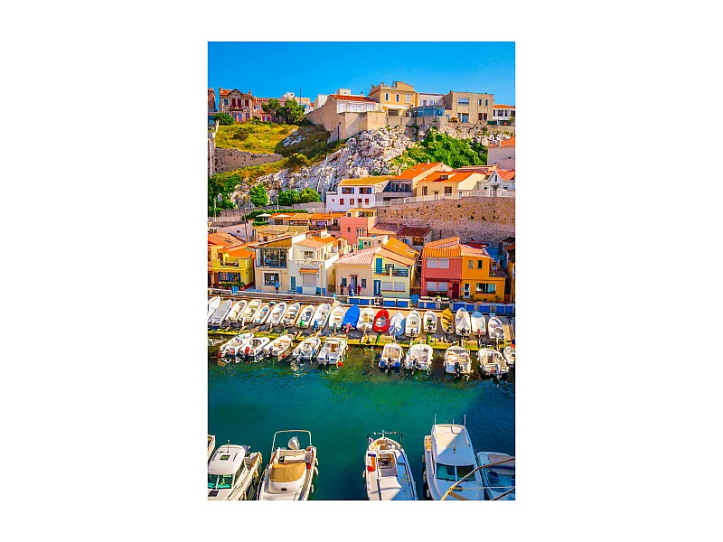 Tableau sur toile Marseille colorée 65x97 cm
