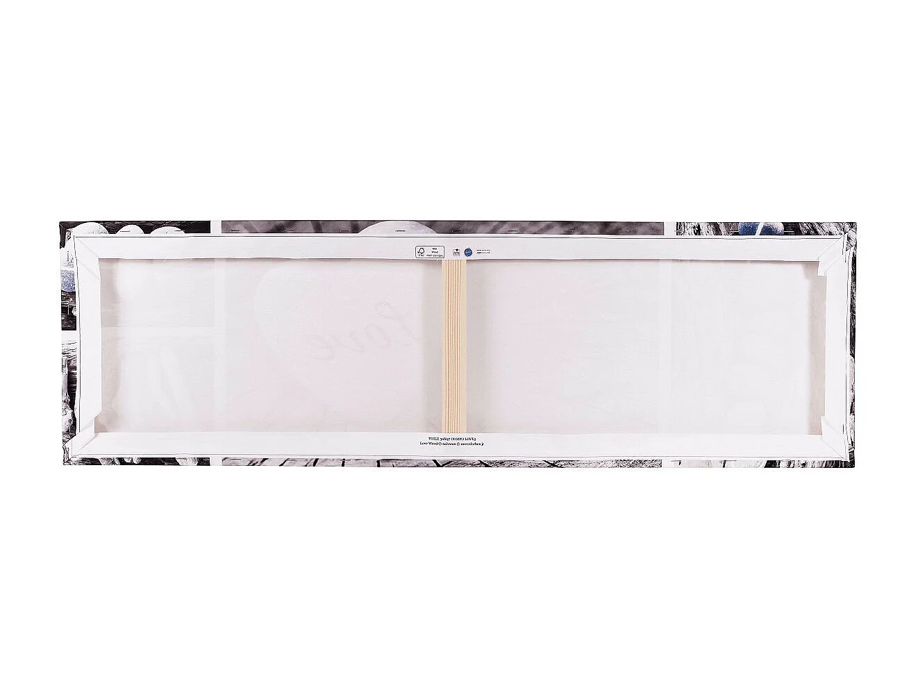 Tableau sur toile bord de la Garonne 45x135 cm