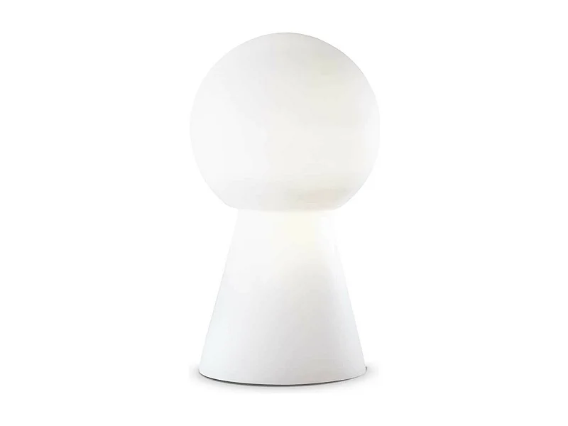 Ideal Lux Birillo - 1 Lámpara de sobremesa mediana ligera Blanca, E27