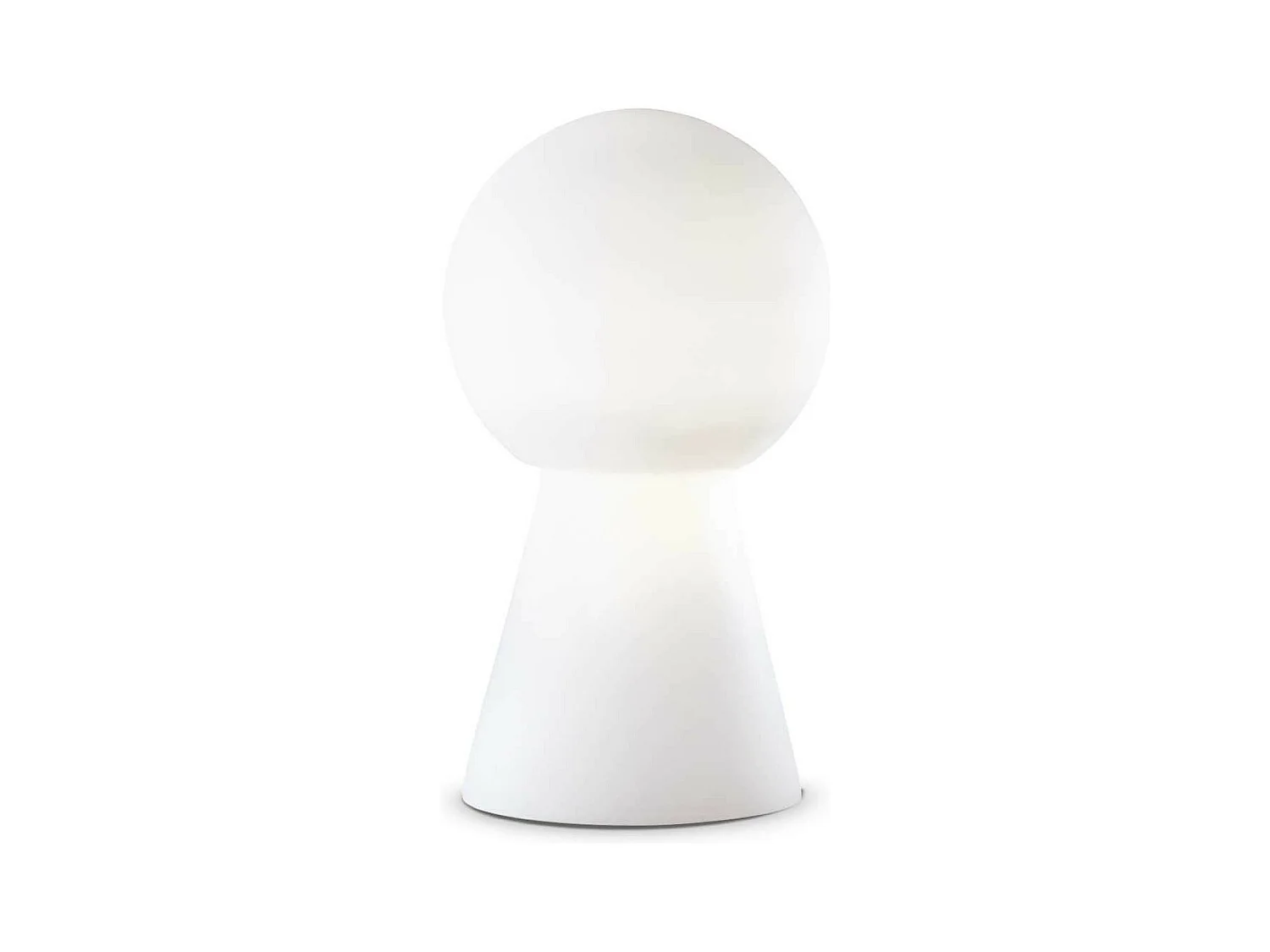 Ideal Lux Birillo - 1 leichte mittlere Tischlampe weiß, E27