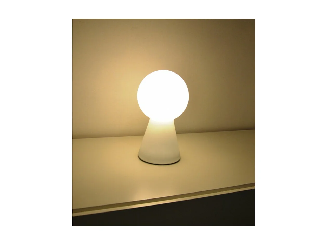 Ideal Lux Birillo - 1 Lámpara de sobremesa mediana ligera Blanca, E27