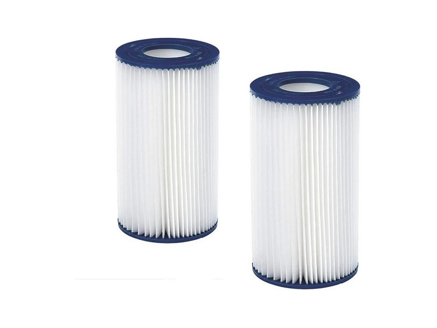 Lot de 2 Cartouches de Filtration pour Piscine Type 3 - 106mm x H203mm - convient à la pompe de filtration JILONG 3785L/h