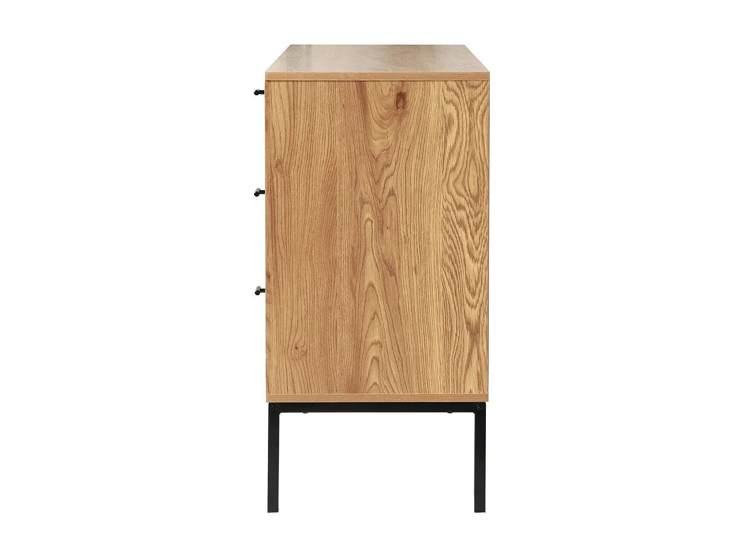 Aparador de 2 puertas y 3 cajones de ratán L120 cm - JAYA