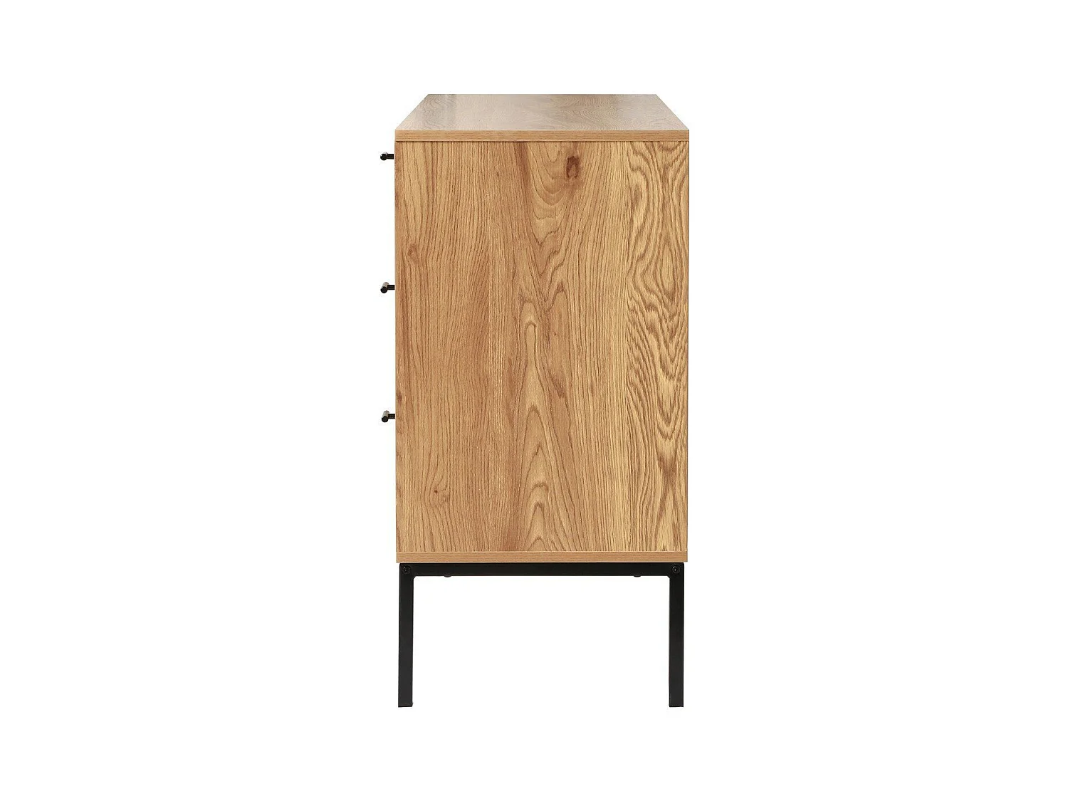 Sideboard mit 2 Türen und 3 Schubladen aus Rattan L120 cm - JAYA