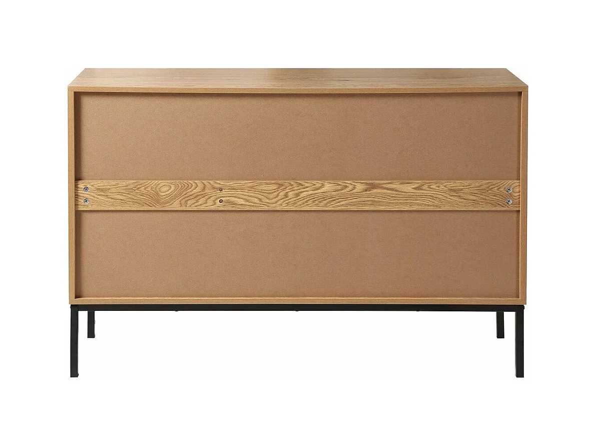 Sideboard mit 2 Türen und 3 Schubladen aus Rattan L120 cm - JAYA