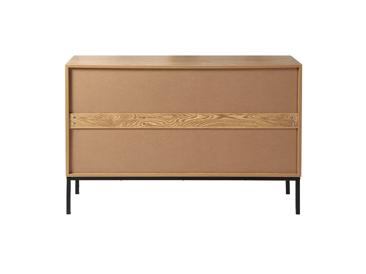 Sideboard mit 2 Türen und 3 Schubladen aus Rattan L120 cm - JAYA