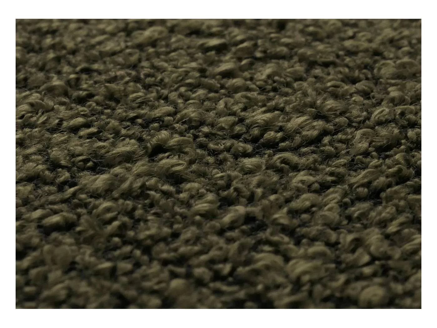 Eetkamerstoel MCW-G67 Bouclé (set van 6),  olijfgroen