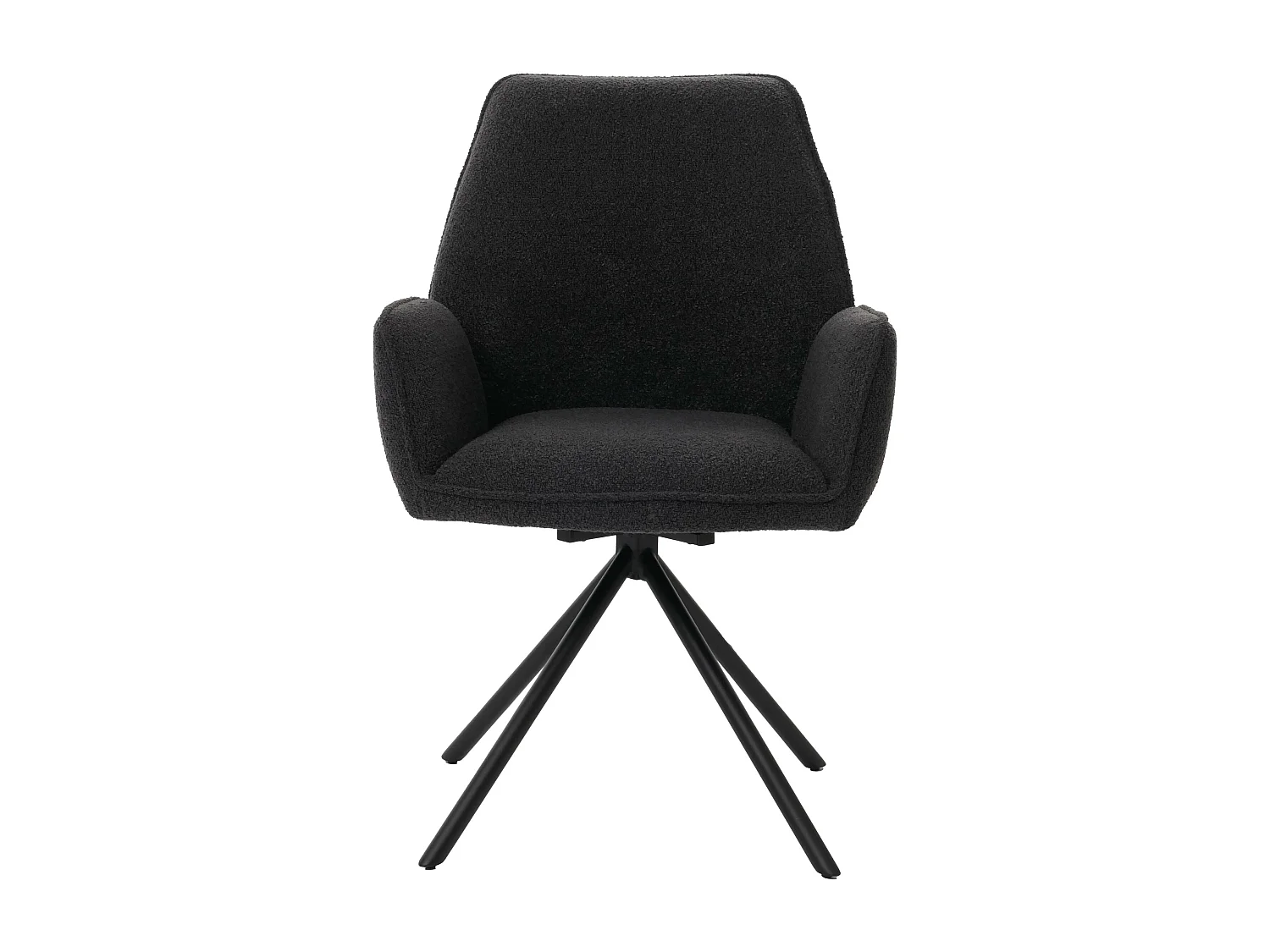 Chaise de salle à manger MCW-G67 Bouclé (lot de 6),  gris foncé