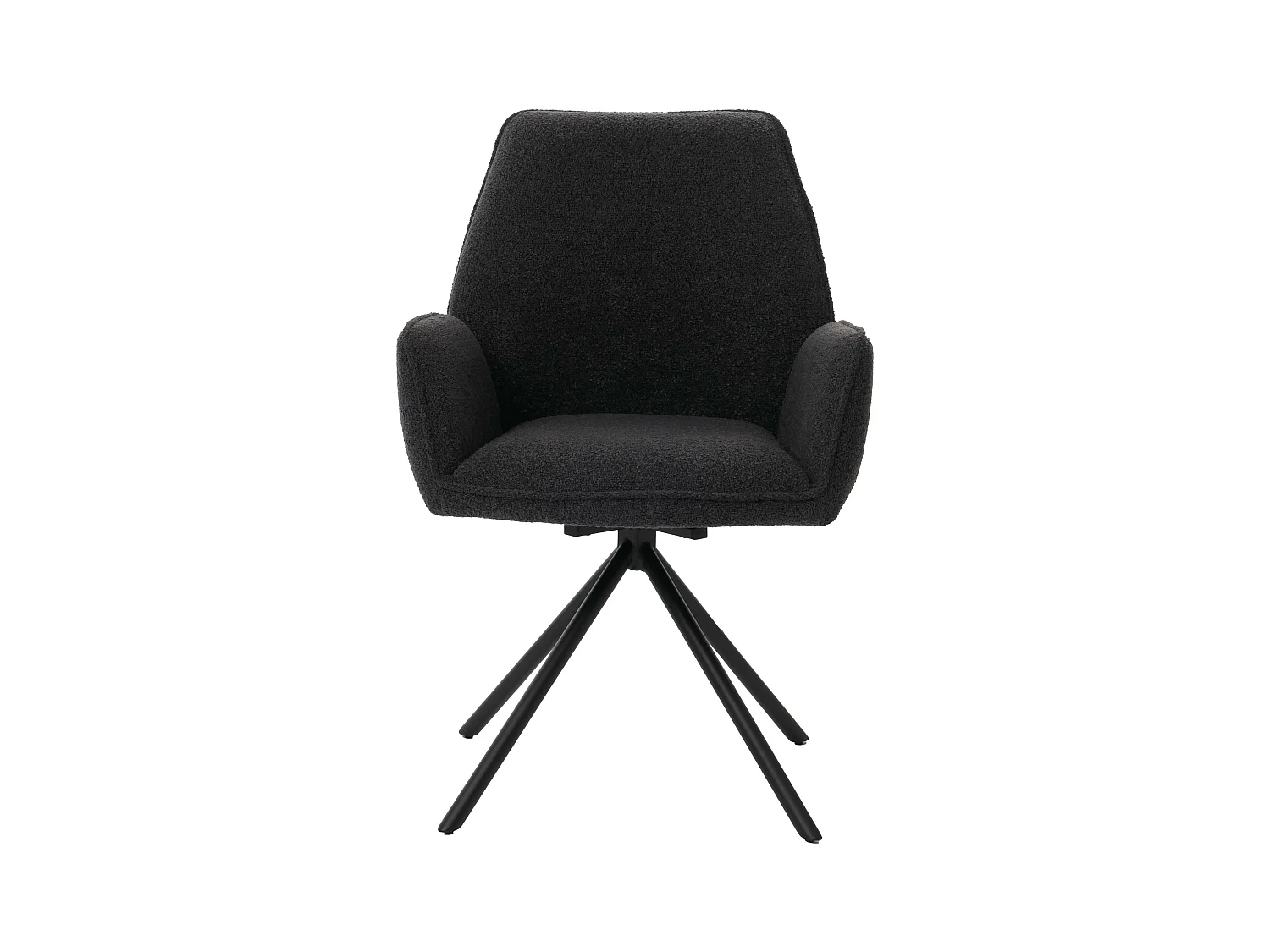 Chaise de salle à manger MCW-G67 Bouclé (lot de 6),  gris foncé