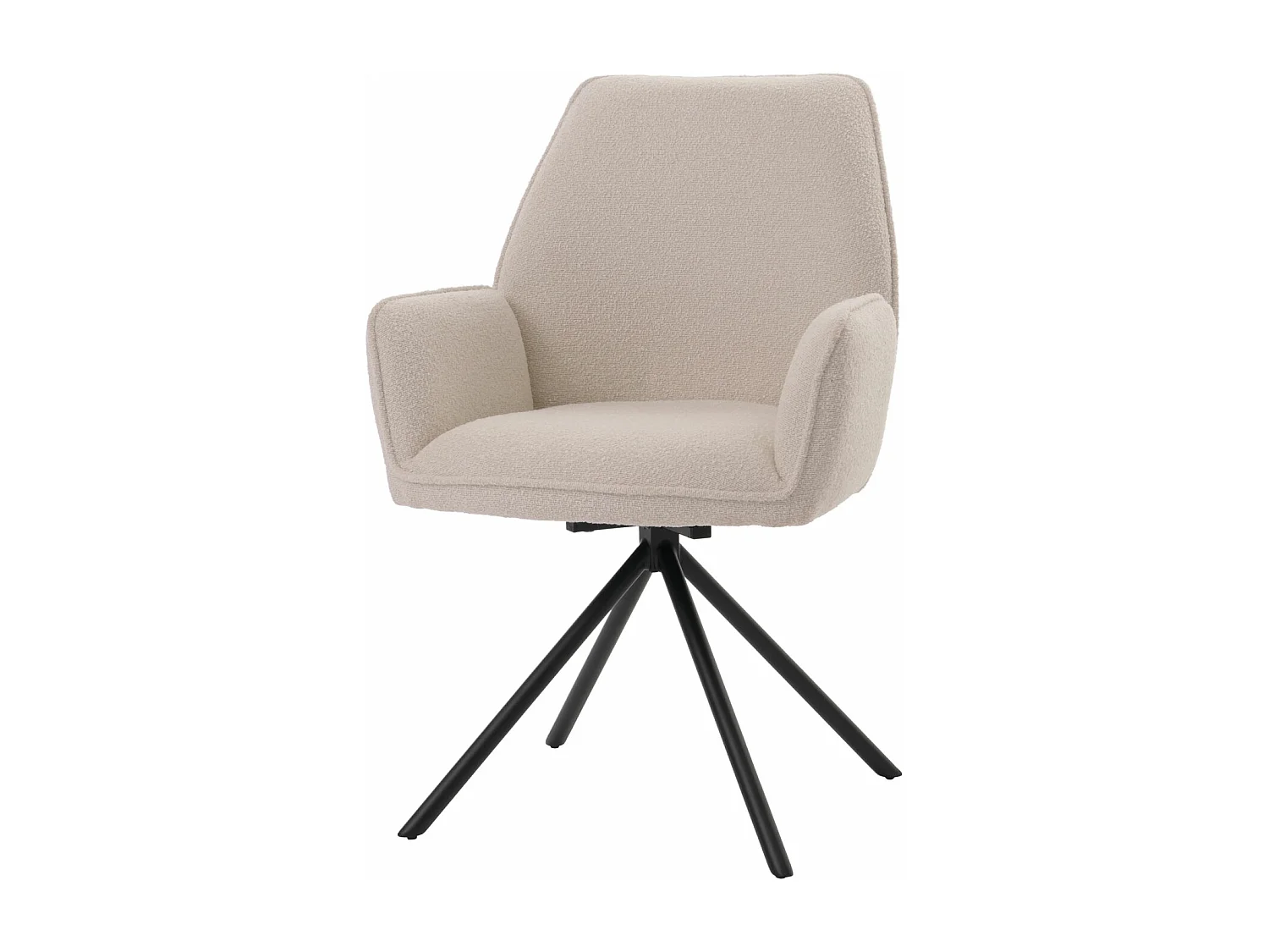 Chaise de salle à manger MCW-G67 Bouclé (lot de 6),  crème