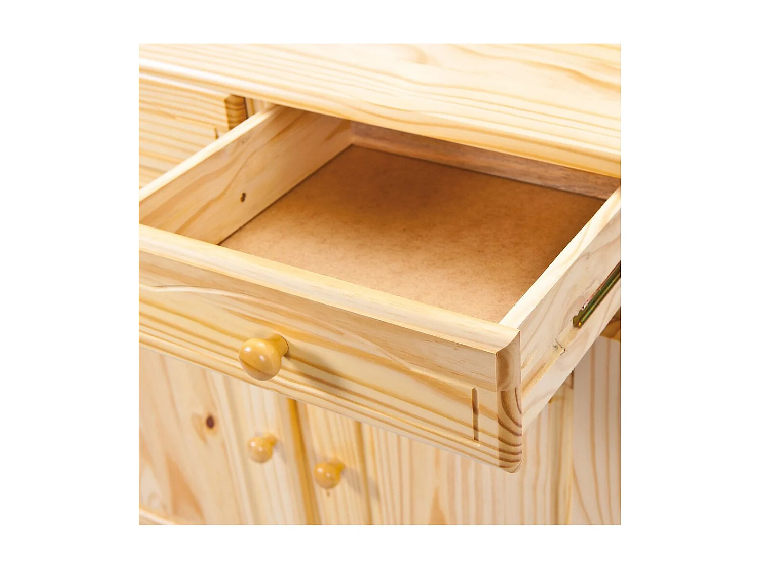 Vaisselier 4 Portes Bois Massif "Alienor" 198cm Naturel