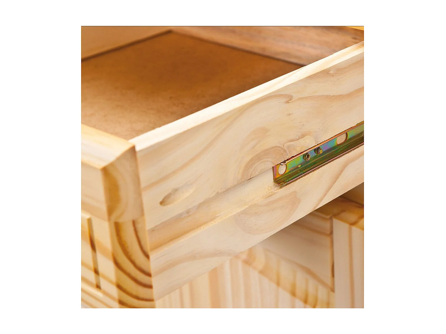 Vaisselier 4 Portes Bois Massif "Alienor" 198cm Naturel