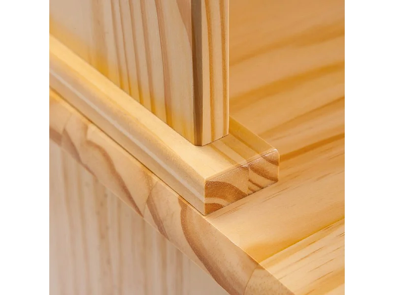 Vaisselier 4 Portes Bois Massif "Alienor" 198cm Naturel