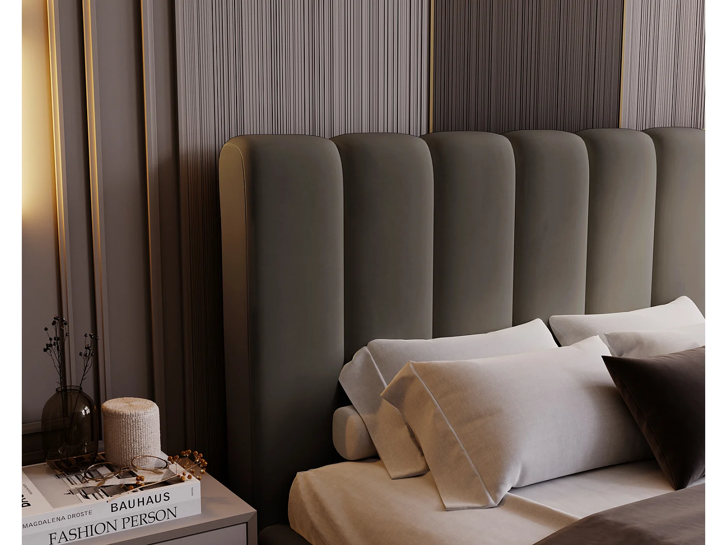 Emporius bed 200x200 Valetta - tweepersoonsbed met opbergruimte, luxe bed met lattenbodem en bedlade - Gestoffeerd bed 200x200 - Donkergrijs (Amor Velvet 4321)