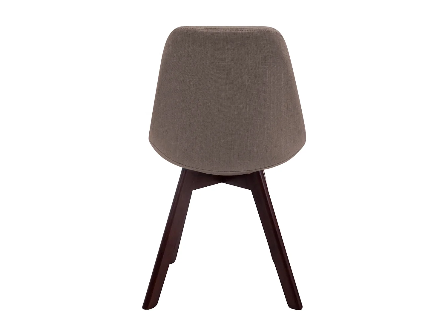 Eetkamerstoelen - Stof & walnoot - taupe - Borneo