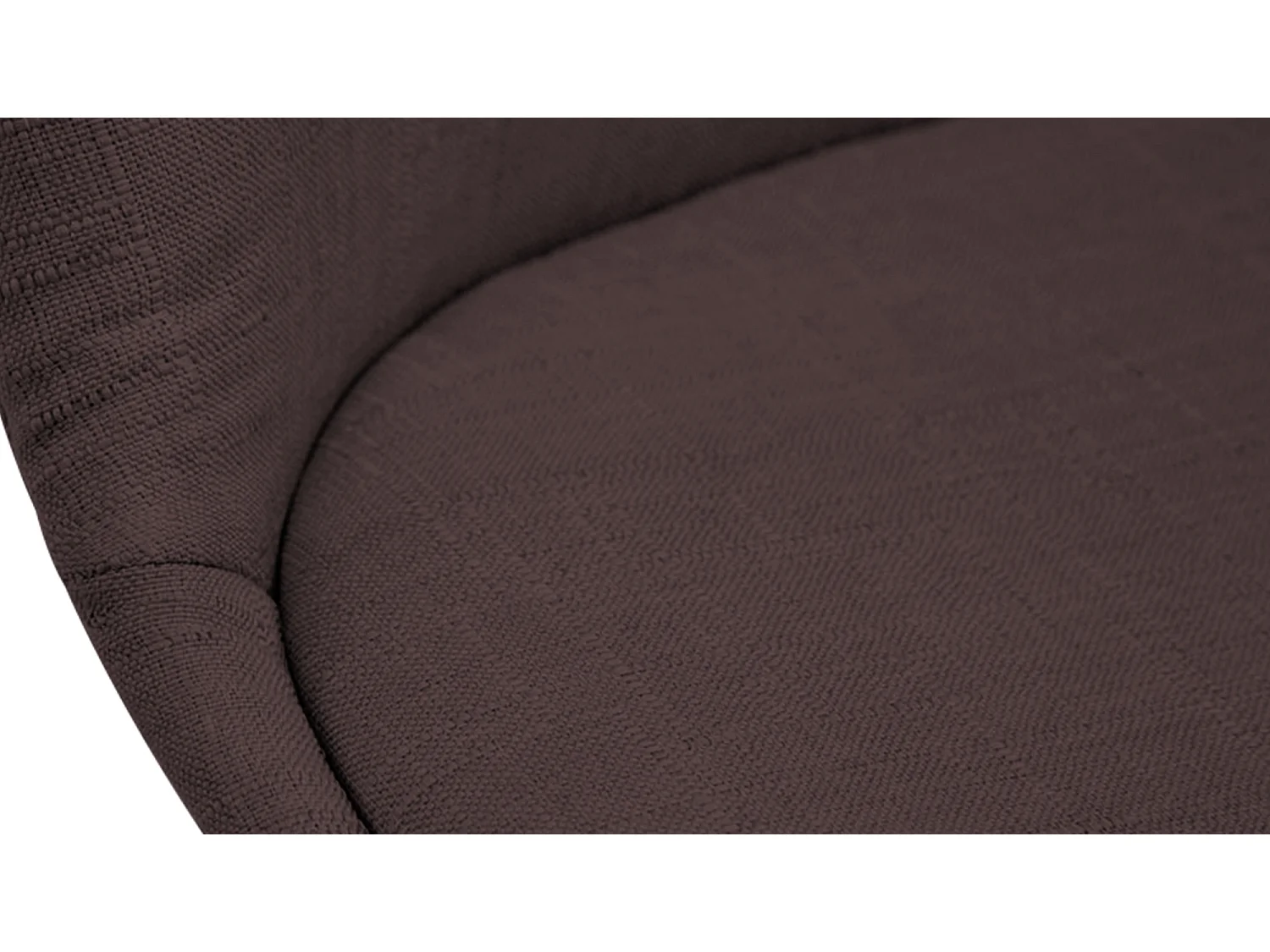 chaise salle à manger - Tissu & Noyer - Marron - Borneo