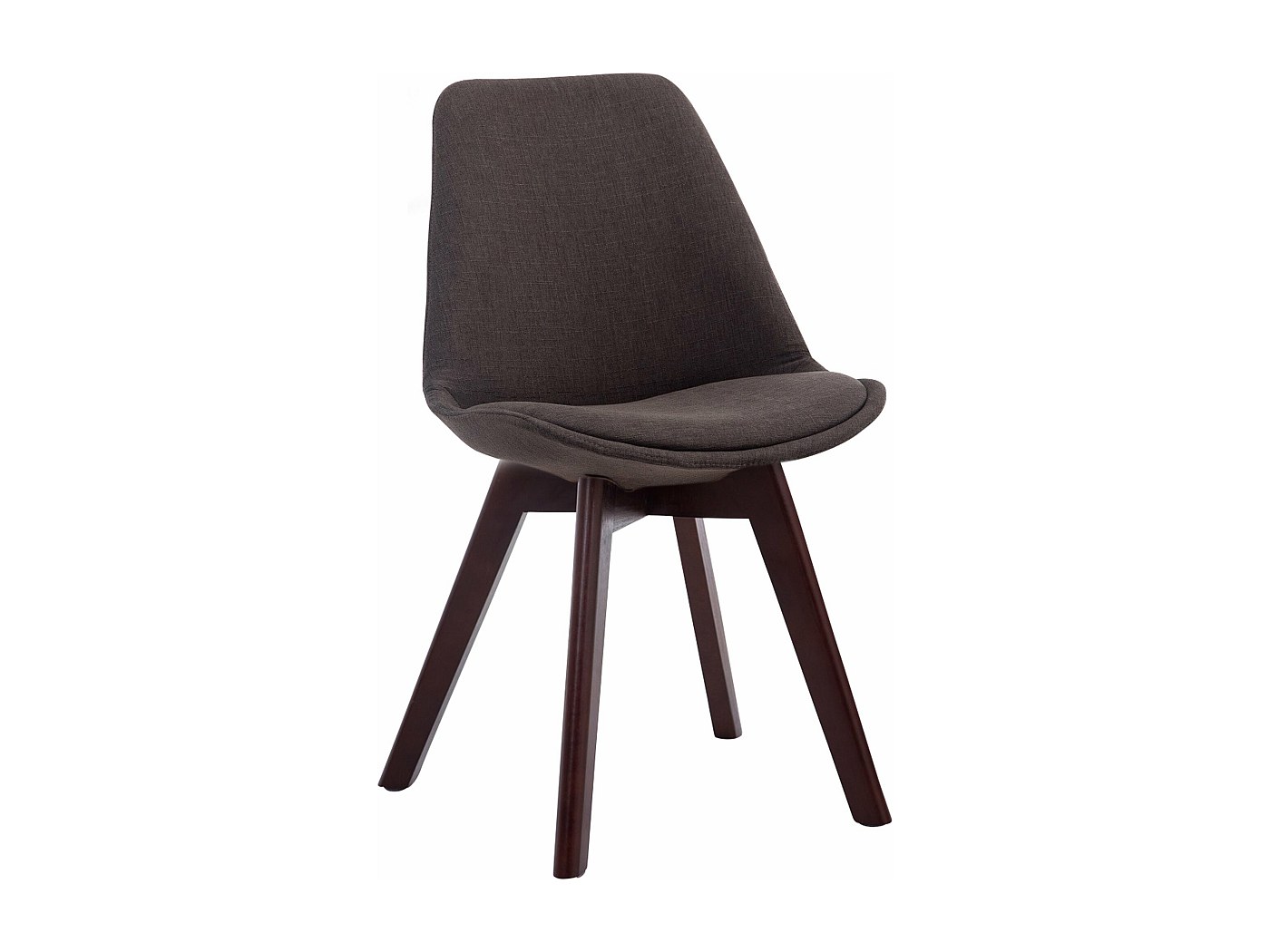 Chaise De Salle à Manger Rustique En Hêtre Massif Couleur Noyer Foncé - Design Paysan, Déjà Assemblée