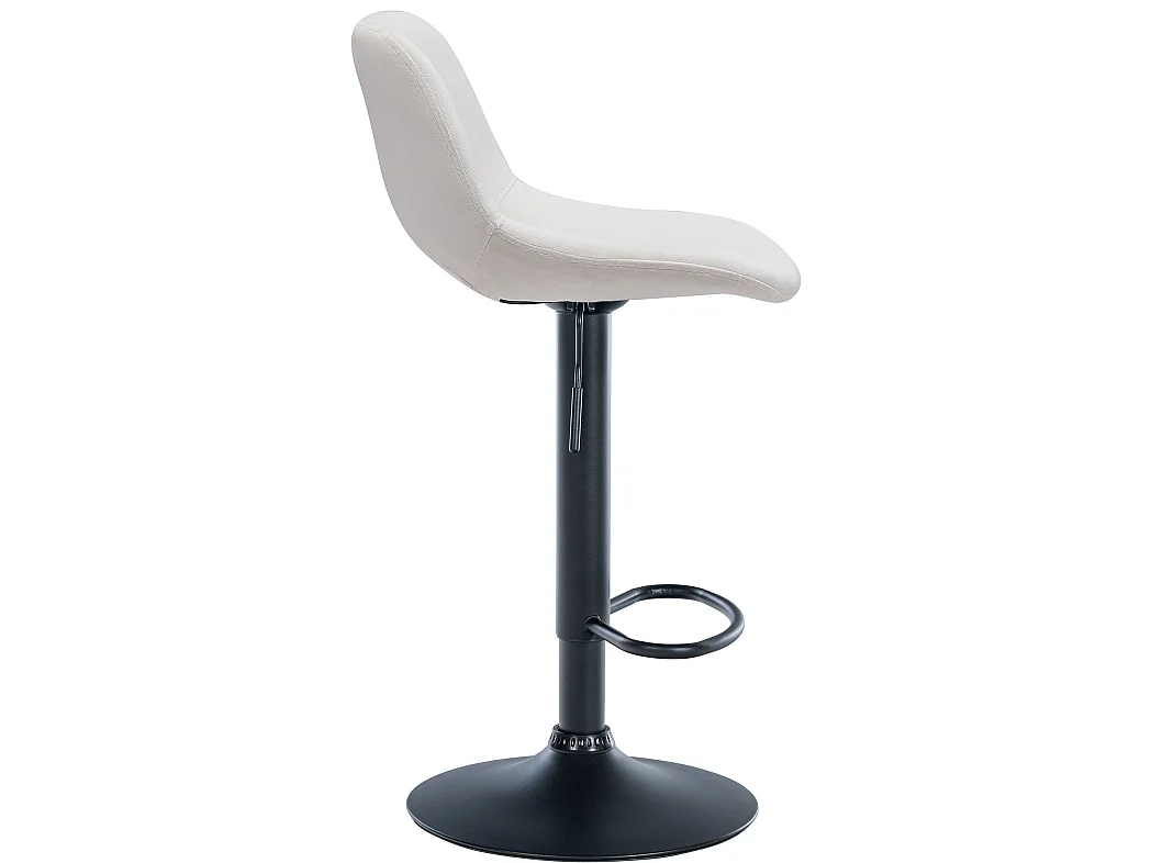 Tabouret de bar - Velours - Crème - Camden