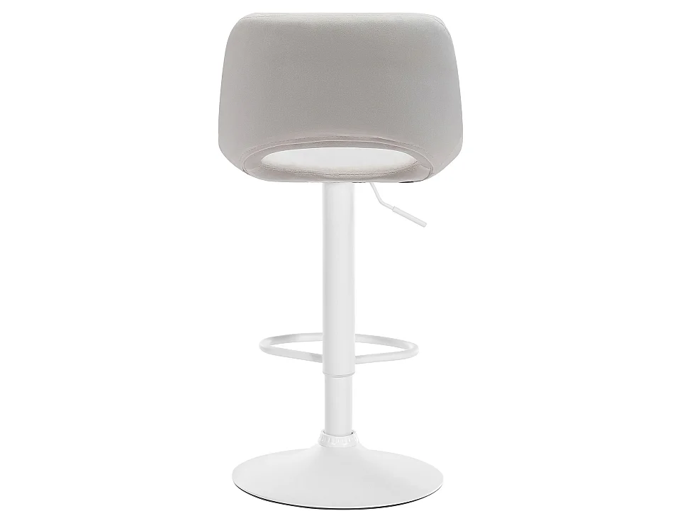 Tabouret de bar - Velours - Crème - Camden