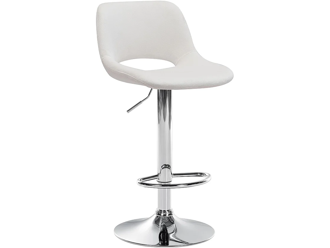 Tabouret de bar - Velours - Crème - Camden