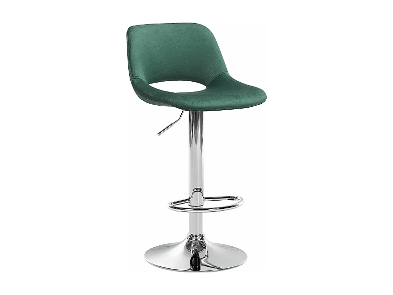 Tabouret de bar - Velours - Vert - Camden
