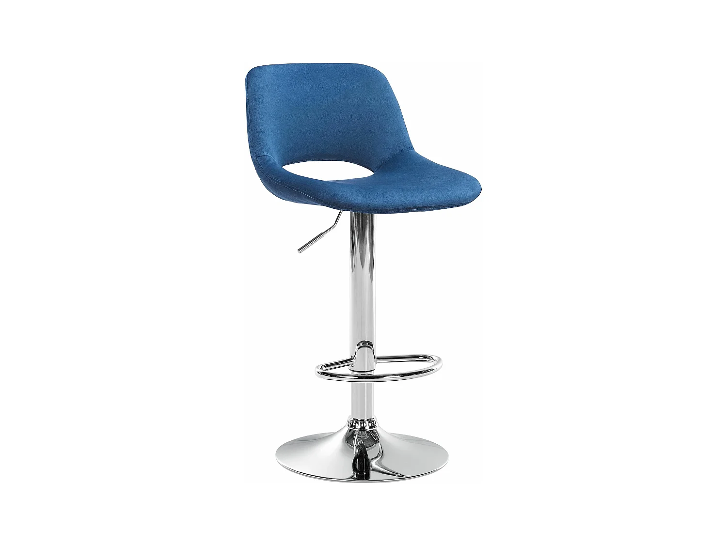 Tabouret de bar - Velours - Bleu - Camden